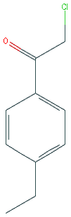 Chemical structure of 2-Chloro-1-(4-ethylphenyl)ethanone