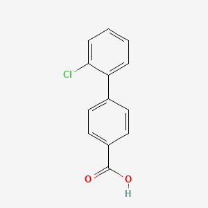 Chemical structure of 2'-Chloro-[1,1'-biphenyl]-4-carboxylic acid