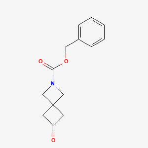 Chemical structure of 2-Cbz-6-oxo-2-azaspiro[3.3]heptane