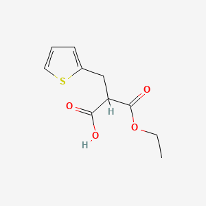 Chemical structure of Ethyl 2-carboxy-3-(2-thienyl)propionate