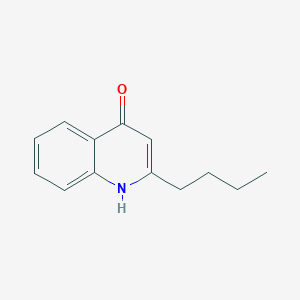 Chemical structure of 2-Butylquinolin-4(1H)-One