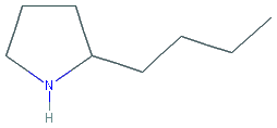 Chemical structure of 2-Butylpyrrolidine hydrochloride