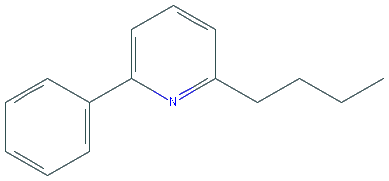Chemical structure of 2-Butyl-6-phenylpyridine