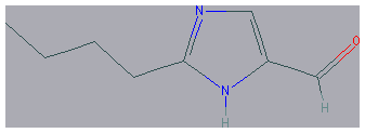 Chemical structure of 2-Butyl-5-formylimidazole