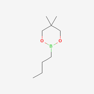 Chemical structure of 2-butyl-5,5-dimethyl-1,3,2-dioxaborinane