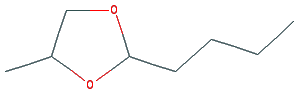 Chemical structure of 2-butyl-4-methyl-1,3-dioxolane