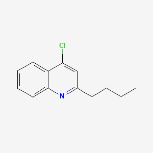 Chemical structure of 2-Butyl-4-chloroquinoline