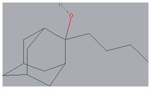 Chemical structure of 2-Butyl-2-adamantanol