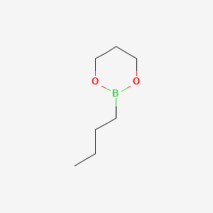 Chemical structure of 2-butyl-1,3,2-dioxaborinane