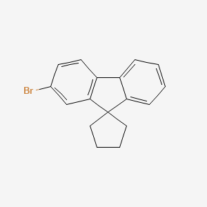 Chemical structure of 2'-Bromospiro[cyclopentane-1,9'-fluorene]