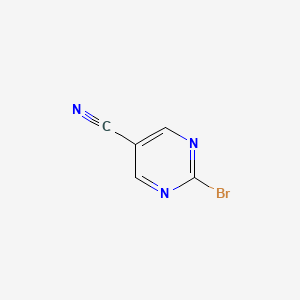 Chemical structure of 2-Bromopyrimidine-5-carbonitrile