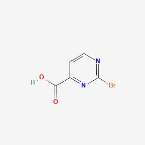 Chemical structure of 2-Bromopyrimidine-4-carboxylic acid
