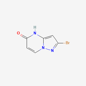 Chemical structure of 2-Bromopyrazolo[1,5-a]pyrimidin-5(4H)-one