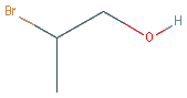 Chemical structure of 2-bromopropan-1-ol
