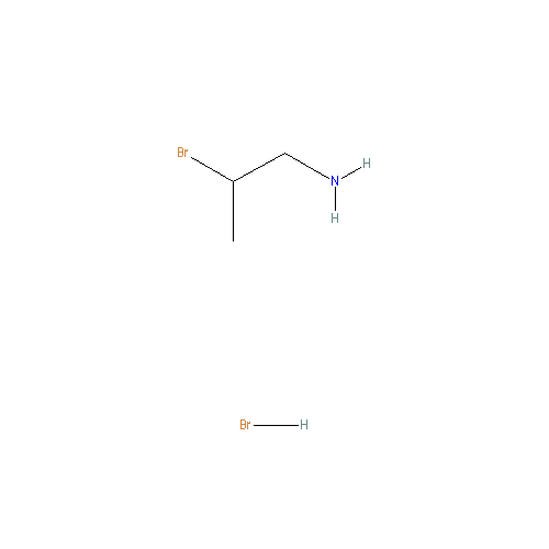 Chemical structure of 2-Bromopropan-1-amine hydrobromide