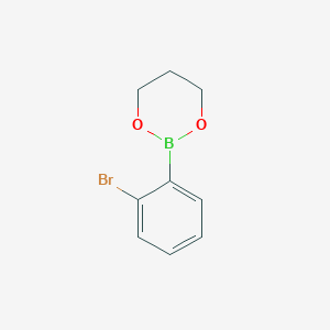 Chemical structure of 2-bromophenylboronic acid-1,3-propanediol ester