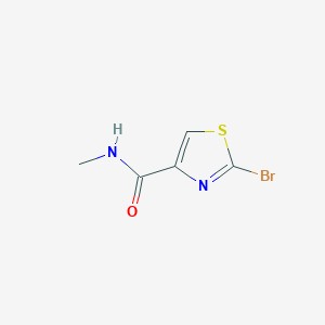Chemical structure of 2-Bromo-N-methylthiazole-4-carboxamide