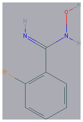 Chemical structure of 2-Bromo-N-hydroxy-benzamidine