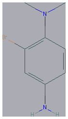 Chemical structure of 2-Bromo-N1,N1-dimethylbenzene-1,4-diamine