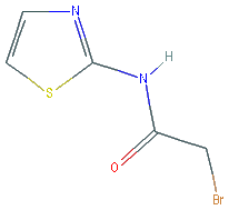 Chemical structure of 2-Bromo-N-(thiazol-2-yl)acetamide