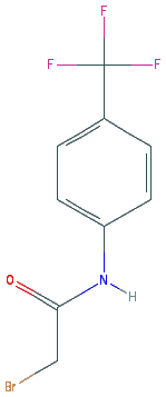 Chemical structure of 4-(Trifluoromethyl)-alpha-bromo-acetanilide