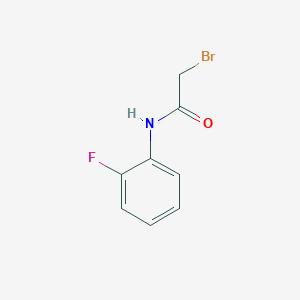 Chemical structure of 2-Bromo-N-(2-fluorophenyl)acetamide