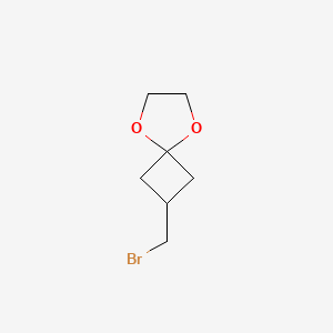 Chemical structure of 2-Bromomethyl-5,8-dioxaspiro[3.4]octane