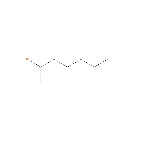 Chemical structure of 2-Bromoheptane
