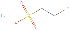 Chemical structure of Bromoethanesulfonic acid
