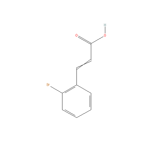 Chemical structure of 2-Bromocinnamic Acid