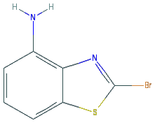 Chemical structure of 2-Bromobenzo[d]thiazol-4-amine