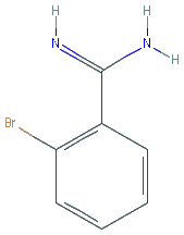 Chemical structure of 2-Bromobenzamidine Hydrochloride