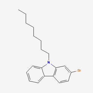 Chemical structure of 2-Bromo-9-n-octyl-9H-carbazole