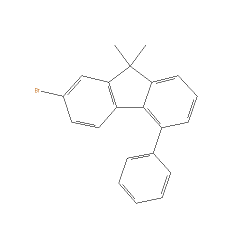 Chemical structure of 2-Bromo-9,9-dimethyl-5-phenyl-9H-fluorene
