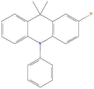 Chemical structure of 2-Bromo-9,9-dimethyl-10-phenyl-9,10-dihydroacridine