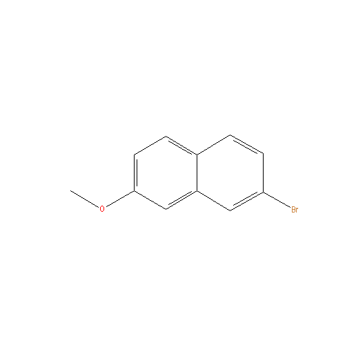Chemical structure of 2-Bromo-7-methoxynaphthalene