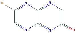 Chemical structure of 2-Bromo-7H-pyrazino[2,3-b]pyrazin-6-one