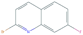 Chemical structure of 2-Bromo-7-fluoroquinoline
