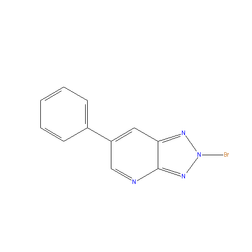 Chemical structure of 2-Bromo-6-phenyl-[1,2,4]triazolo[1,5-a]pyridine