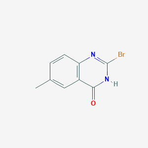 Chemical structure of 2-bromo-6-methylquinazolin-4(1H)-one