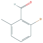 Chemical structure of 2-Bromo-6-methylbenzaldehyde