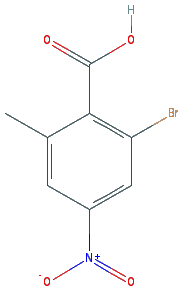 Chemical structure of 2-Bromo-6-methyl-4-nitrobenzoic acid