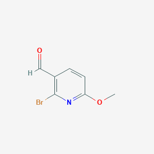 Chemical structure of 2-Bromo-6-methoxynicotinaldehyde