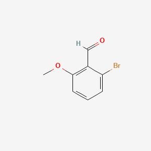 Chemical structure of 2-Bromo-6-methoxybenzaldehyde
