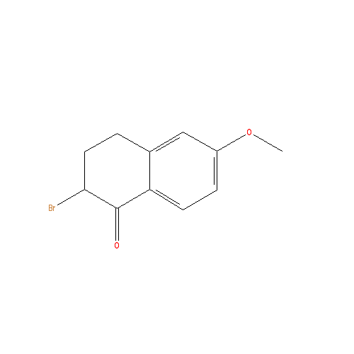 Chemical structure of 2-Bromo-6-methoxy-3,4-dihydronaphthalen-1(2H)-one