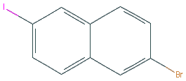 Chemical structure of 2-Bromo-6-iodonaphthalene