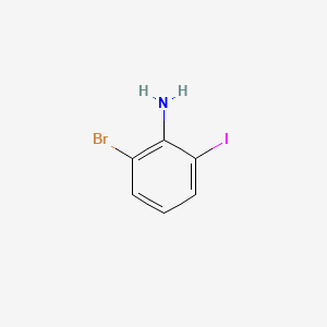 Chemical structure of 2-Bromo-6-iodoaniline