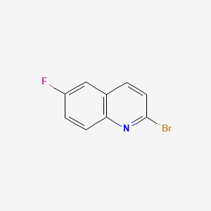 Chemical structure of 2-Bromo-6-fluoroquinoline