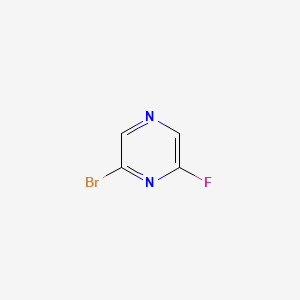 Chemical structure of 2-Bromo-6-fluoropyrazine