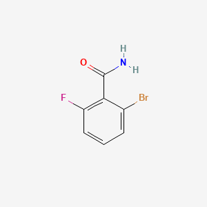 Chemical structure of 2-Bromo-6-fluorobenzamide